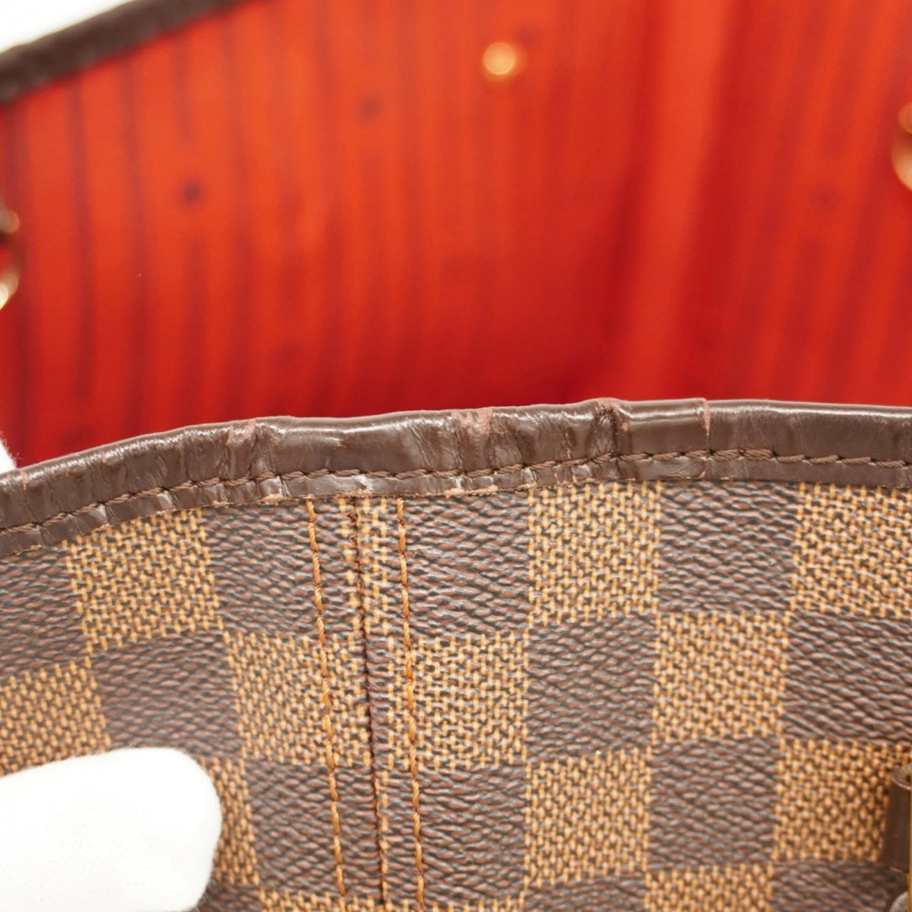 LOUIS VUITTON Authentic Brown Damier Neverfull MM Tote Bag - Picture 7 of 11